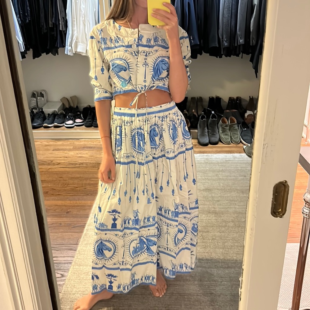 Le Sirenuse top and skirt. Never worn. Size s